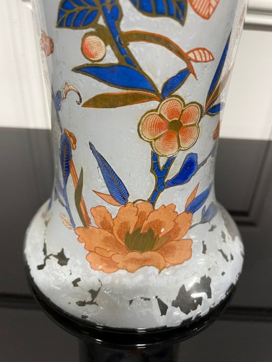 Arte Povera - Grand Vase En Verre Soufflé Epoque 18ème-photo-2